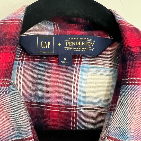 Pendleton for Gap Soft Plaid Flannel Button Down, Size Small - Picture 2 of 4